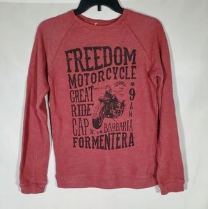 FREEDOM MOTORCYCLE GREAT RIDE CAP MENTERA BARBARIA BIKER SWEATER